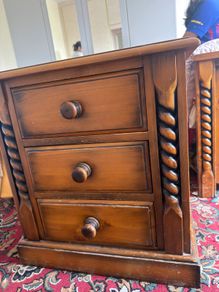 wooden bed side draw