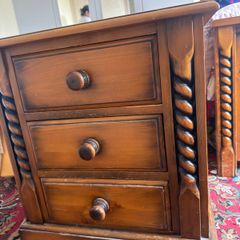 wooden bed side draw