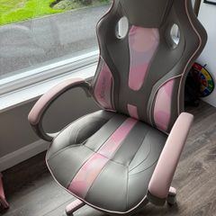 Pink & Grey gaming chair