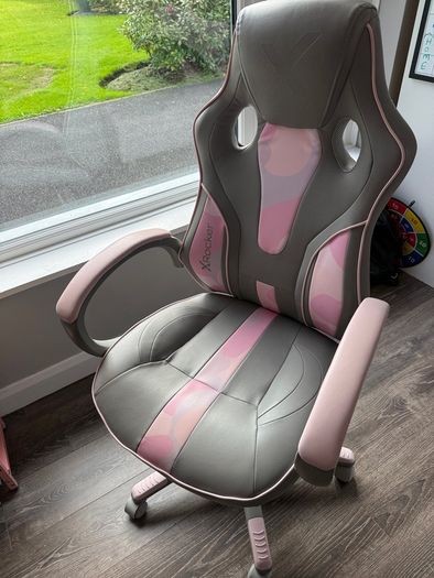 Pink & Grey gaming chair