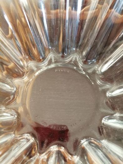 Pair of Fluted Glass Pyrex France Bowls