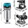 Electric Hand Wood Trimmer Router W/ 3 Collets 710W 33000RPM Power Carpentry Tool for Woodworking Grooving Carving Milling Image 2