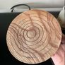 Turned Elm Wood Candle Holder Image 4