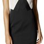 Karen Millen Black Tri-tone dress size 10 Image 2
