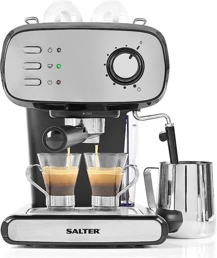 Barista Pro Espresso Machine, Cappuccino, Latte and Coffee Maker, 15-Bar Pressure Pump, Milk Frothing Wand, Removable Drip Tray (FREE SHIPPING)