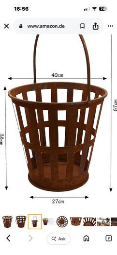 Metal Garden Fire Bucket