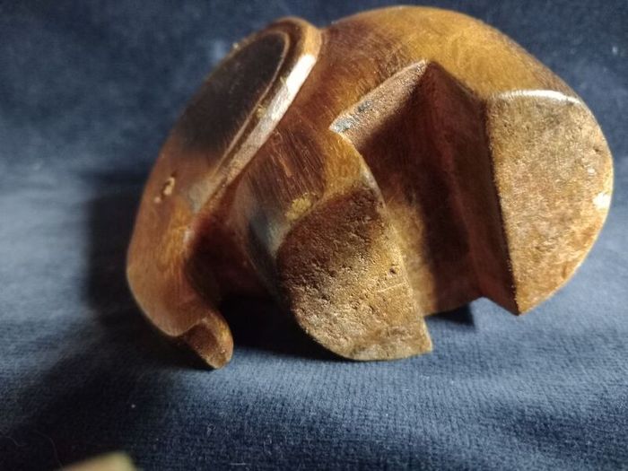 vintage wooden elephant