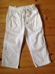 Age 2-3 NEXT White Linen Trousers