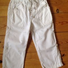 Age 2-3 NEXT White Linen Trousers