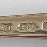 Vintage demitasse spoon with Apostle pattern & silver plated cocktail fork Image 2