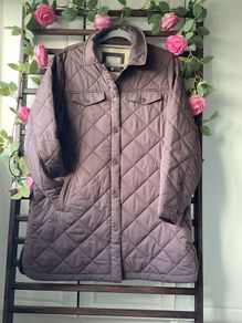 jacket fat face size 14 longline shacket burgundy/ plum shade