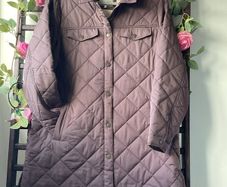 jacket fat face size 14 longline shacket burgundy/ plum shade