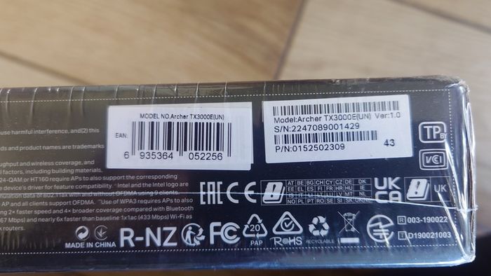 TP-LINK Archer TX3000E PCIe Wireless Card New in Box