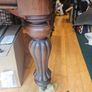 Antique square mahogany table Image 3