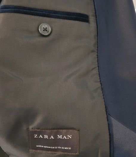 Mens navy velvet tuxedo jacket