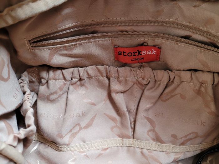 Storksac Leather Nappy Bag
