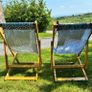 Paul Costelloe, designer deck chairs x2 Image 6