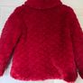Baby Girl Birba Red Fur Coat Image 3