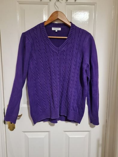 Tulhan cable knit cotton jumper