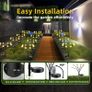 Solar Firefly Lights - 8 LEDs Waterproof IP65, Fence Lights for Lawn Yard Patio Pathway & Landscape Garden Decoration, 4 Pack Image 7