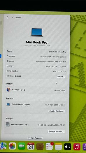 MacBook Pro 13" 2019