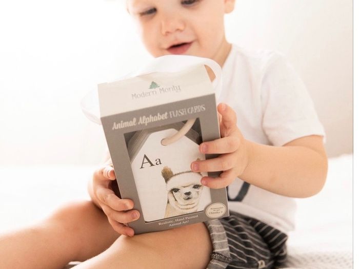 NEW Animal Alphabet Flash Cards by Modern Monty