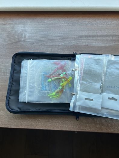 Loaded Abu Garcia Lure Wallet / Tackle Bag (With Lures, Jigs & Feathers)