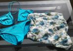 Vintage Blue Bikini with Free Matching Sarong.