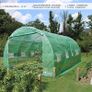 Polytunnel Greenhouse 4x3x2m 12m SquaredPoly Tunnels Gardening Walk In Pollytunnel Tent with Steel Frame (FREE POSTAGE) Image 2