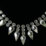 Vintage  Silver Tone Austrian Crystal Diamante Necklace Choker Image 6