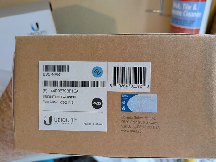 Ubiquiti UVC Camera and NVR
