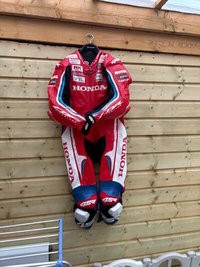 Jack Kennedy original motorcycle leathers