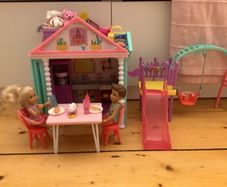 Barbie clubhouse and playground