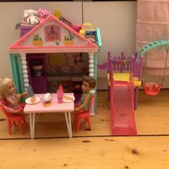 Barbie clubhouse and playground