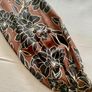 F&F Brown Faux Wrap Dress with Black Flowers- Size 10 Image 5