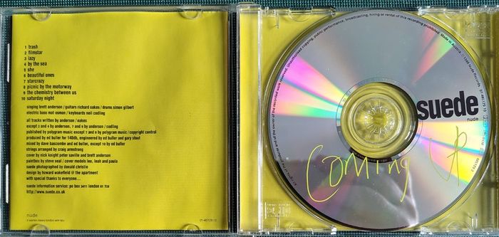 Suede - Coming Up CD (1996) Alternative Rock, Glam, Britpop EX+