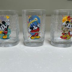 Walt Disney Special Limited Edition Millennium Year celebration McDonalds Glasses