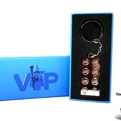 Lego Exclusive VIP Metal Brick Chrome Sliver Keychain Limited Edition Rare Hard To Find