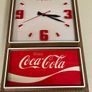 Coca Cola Lighted Clock Sign Very Rare 80's Image 3