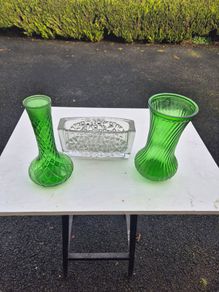 Vintage glass vases