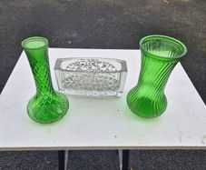Vintage glass vases