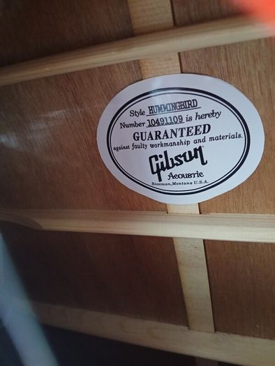 Gbson Hummingbird Replica