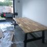 6 Seater Kitchen Table and 2 benches Image 2