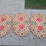 3 Vintage Beaded Trivets Image 3