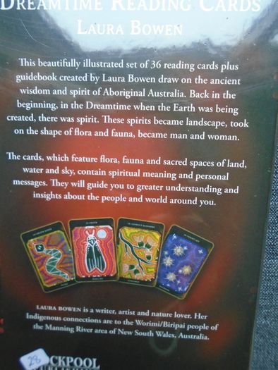 Dreamtime Reading cards, Laura Bowen,Oracle cards, New,Gift
