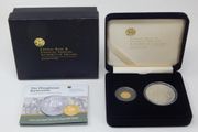 2009 Ireland Central Bank Ploughman Uncirculated Euro20 Gold and Euro10 Silver Coin in Original Presentation Box