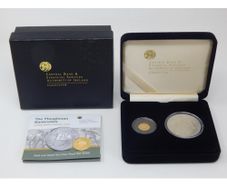 2009 Ireland Central Bank Ploughman Uncirculated Euro20 Gold and Euro10 Silver Coin in Original Presentation Box
