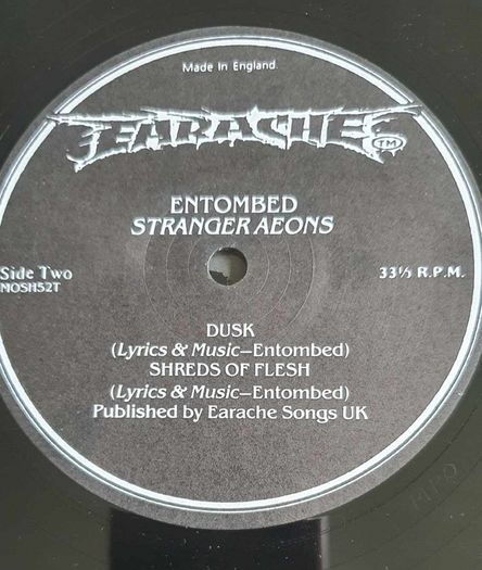 Entombed  Stranger Aeons Rare Death Death Original 90's Earache Pressing Near MINT