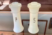 Vintage Tall 1970s MCM Atomic Retro Tupperware Salt and Pepper Shakers