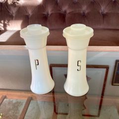 Vintage Tall 1970s MCM Atomic Retro Tupperware Salt and Pepper Shakers